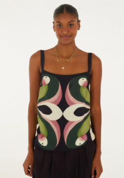 BLUSA ESTAMPADA ARARA DE FLOR FARM REF 366684