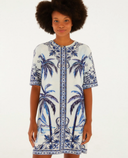 VESTIDO T-SHIRT BASICO CIDADE MARAVILHA FARM REF 366981