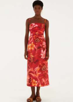 VESTIDO LONGO ESTAMPADO SONHO DE FLOR FARM REF 370651
