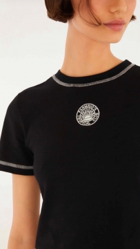 BLUSA MANGA CURTA BORDADA FARM REF 367141