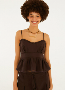 BLUSA ALCINHAS AVIAMENTO FARM REF 367273