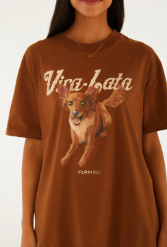 T-SHIRT MEDIA VIRA LATA RAPOZINHA FARM REF 358763