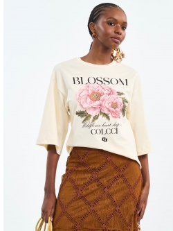 CAMISETA COM ESTAMPA FLORAL BLOSSOM COLCCI REF 340107072