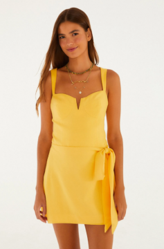 VESTIDO LINHO CURTO FARM REF 367251
