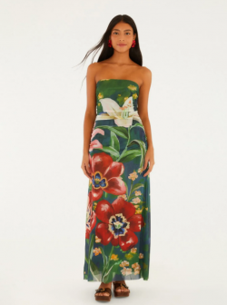VESTIDO TULE ESTAMPADO FLORAL BELO FARM REF 367043