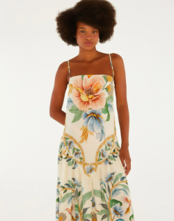 VESTIDO CROPPED ESTAMPADO JARDIM REAL REF 370710