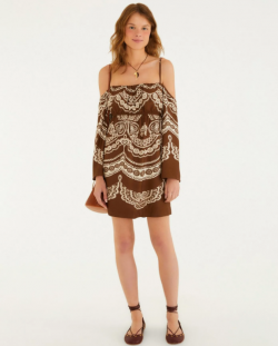 VESTIDO CURTO ESTAMPADO NICOLE- FARM REF 361788