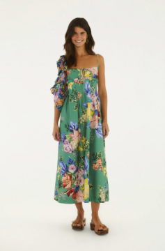 VESTIDO MIDI ALÇA FLORAL LENI FARM REF 368311