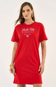 VESTIDO T-SHIRT COM ESTAMPA COLCCI REF 0440114842