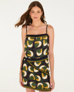 VESTIDO CURTO ALCINHA ESTAMPADO TUCA TROPICAL MINI- FARM REF 366643