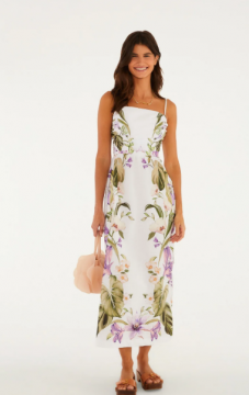 VESTIDO LONGO JARDIM SERENO FARM REF 370746