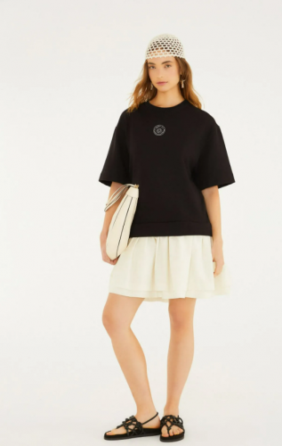 VESTIDO CURTO MOLETOM BORDADO- FARM REF 358898