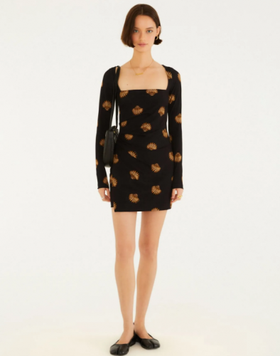 VESTIDO CURTO CONCHITA PRETO FARM REF 361703