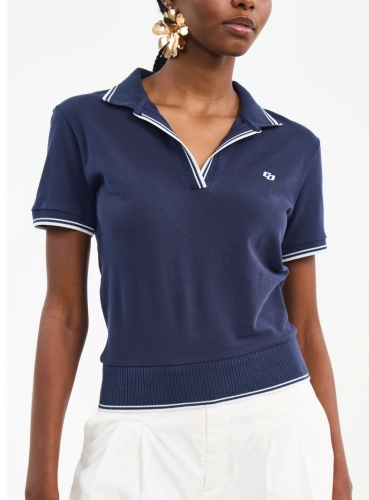 CAMISA POLO COM FRISOS CONTRASTANTES COLCCI REF 260100619