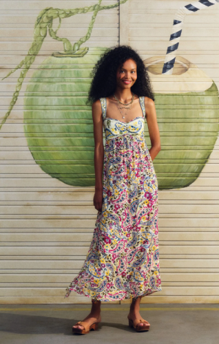 VESTIDO LONGO ESTAMPADO BRISA DE FLOR FARM REF 366422