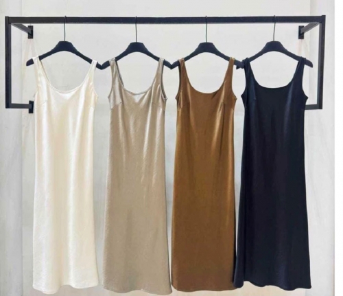 VESTIDO CETIM REF 9569