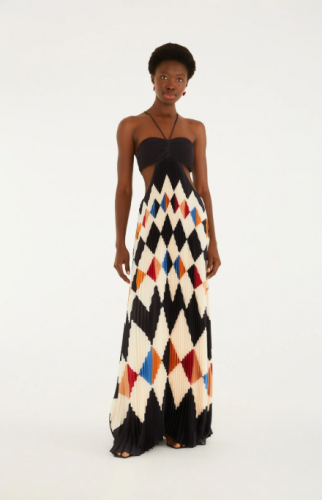 VESTIDO PLISSADO CIRCO GRAFICO FARM REF 358117
