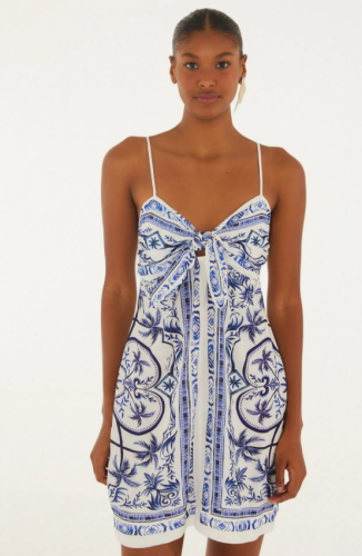 VESTIDO CURTO ESTAMPADO LENÇO MARAVILHA FARM REF 366679