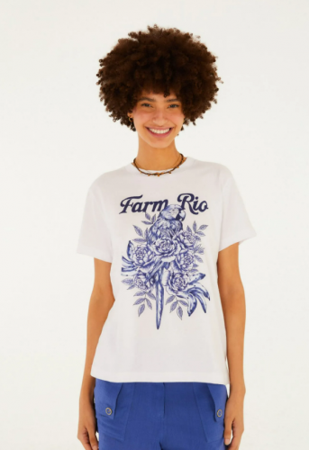 SHIRT FIT ARARA EM FLORES FARM REF 369914