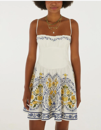 VESTIDO CURTO ROMANCE BOHO FARM REF 366677