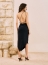 VESTIDO MIDI ASSIMETRICO COM BROCHE OPEN REF 442201770
