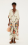 VESTIDO LONGO MANGA ESTAMPADO TAPETE DE FLOR FARM REF 366671