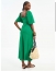 VESTIDO MIDI COM TORÇÃO E MANGAS CURTAS COLCCI REF 440115511