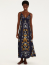 VESTIDO ALÇA ESTAMPADO FLORAL MAYE AZUL FARM REF 370858