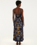 VESTIDO ALÇA ESTAMPADO FLORAL MAYE AZUL FARM REF 370858