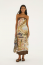 VESTIDO LONGO SEM ALÇA RIO PARAISO MARROM FARM REF 366399