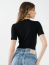 BLUSA FEMININA SLIM VISCOSE CNELADA GOLA ALTA COLCCI REF 360117947