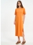 VESTIDO MIDI LONGO EM RELEVO E FENDAS REF 440115389