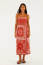 VESTIDO CROPPED ESTAMPADO BANDANA JARDIM FARM REF 366717