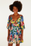 VESTIDO CURTO MANGA JARDIM DE TULIPAS FARM REF 373952