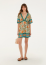 VESTIDO CURTO ESTAMPADO JARDIM BOHO FARM REF 370714