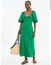 VESTIDO MIDI COM TORÇÃO E MANGAS CURTAS COLCCI REF 440115511